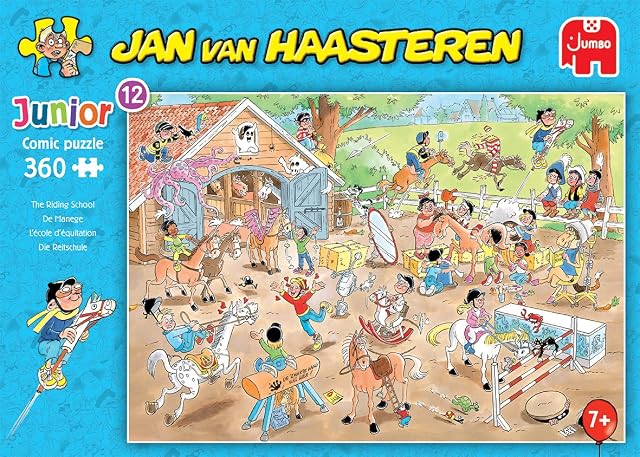 Foto 3 de 3 de Jan van Haasteren Jumbo Spiele Jan van Haasteren Junior Escuela de Equitación 360 Piezas