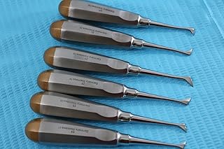 German Stainless Set of 6 Cryer Left Right Dental Tooth EXTRACTING Elevators Small Medium Large