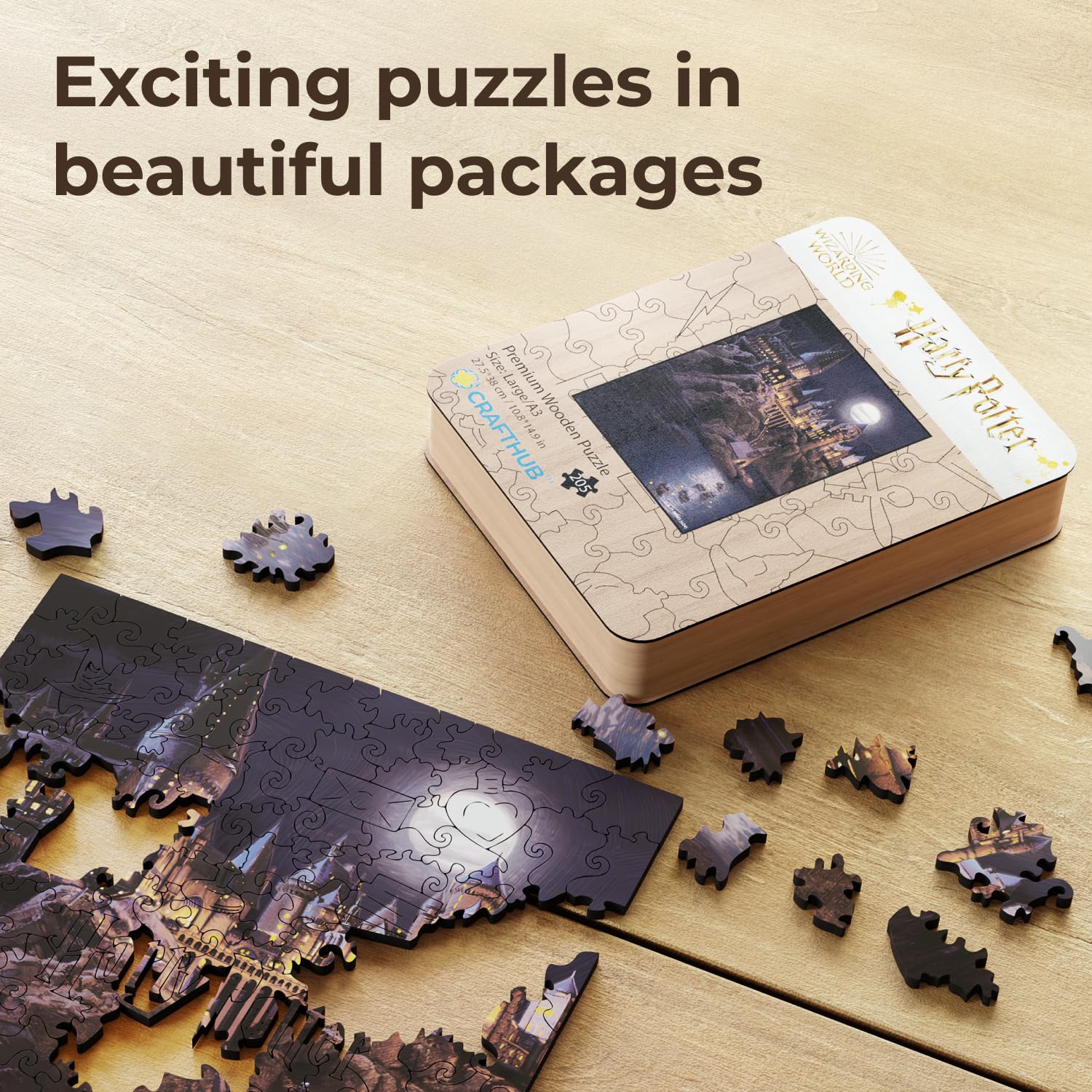 ハリー ポッター: 4つのベストセラー木製ジグソーパズルセット ハリー ポッター: 4つのベストセラー木製ジグソーパズルセット