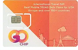 Chip internet para viagens internacionais Go-Chip mínimo 1Gb em mais de 200 países