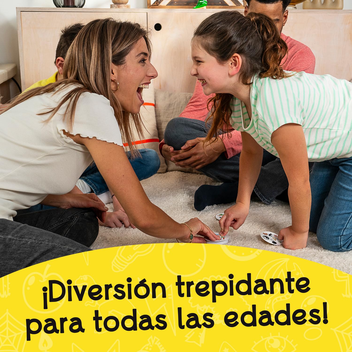 Asmodee Dobble Clasico, Juego de Cartas de Observación y Velocidad para Niños y Adultos, Juego de Mesa, 15 Minutos de Juego, A Partir de 6 años, 2-8 Jugadores