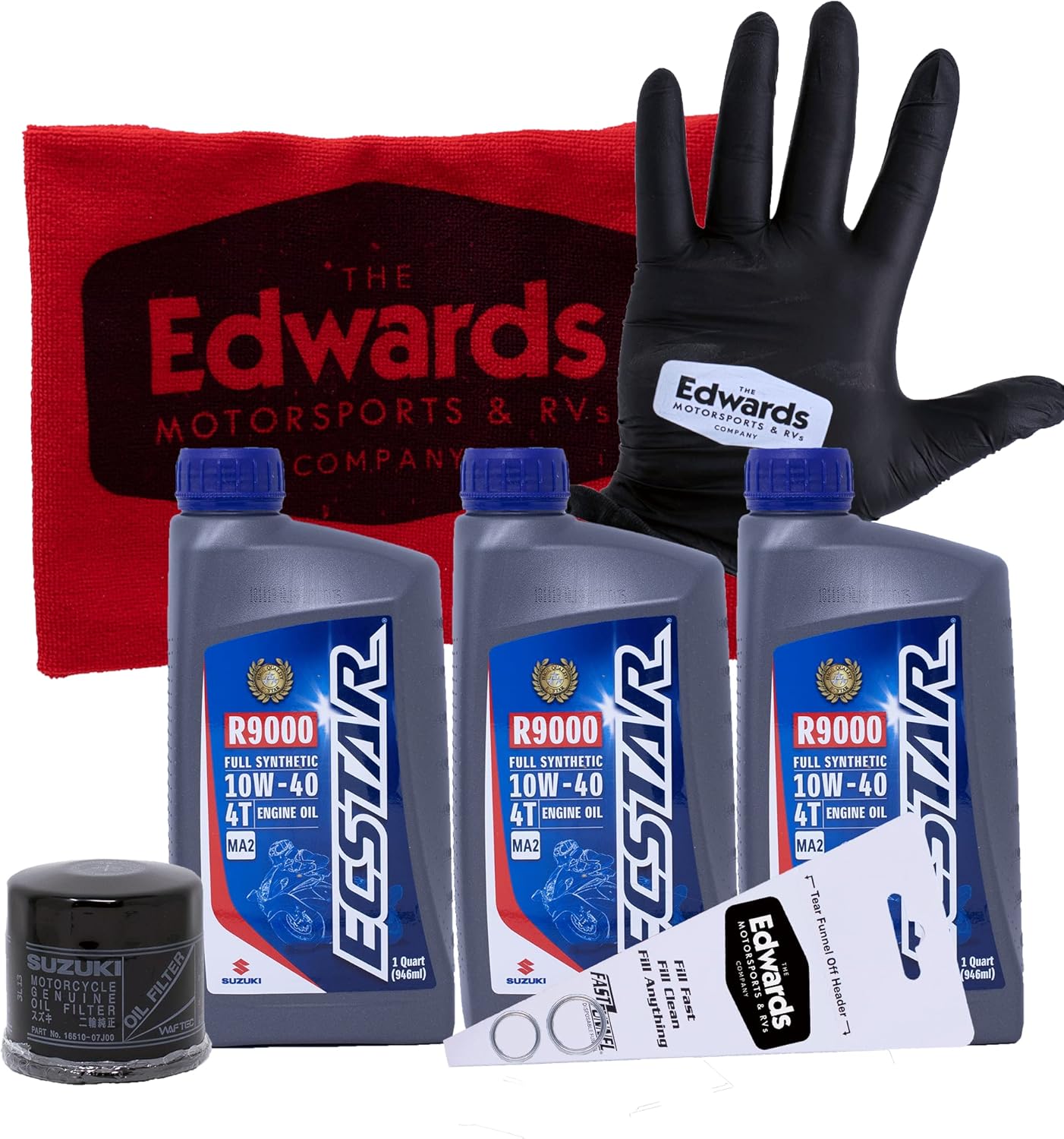 Edwards Oil Change Kit fits 2006-2022 Suzuki GSX-R750 Motorcycle