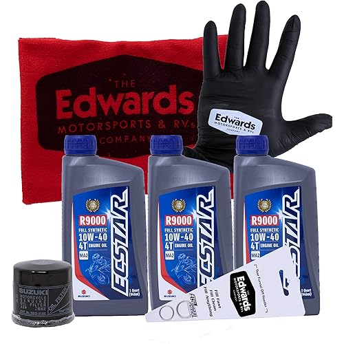 Edwards Oil Change Kit fits 2006-2022 Suzuki GSX-R750 Motorcycle