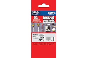 Brother P-Touch TZE-961 Label Tape: Extra-Strength Adhesive for Indoor/Outdoor Use