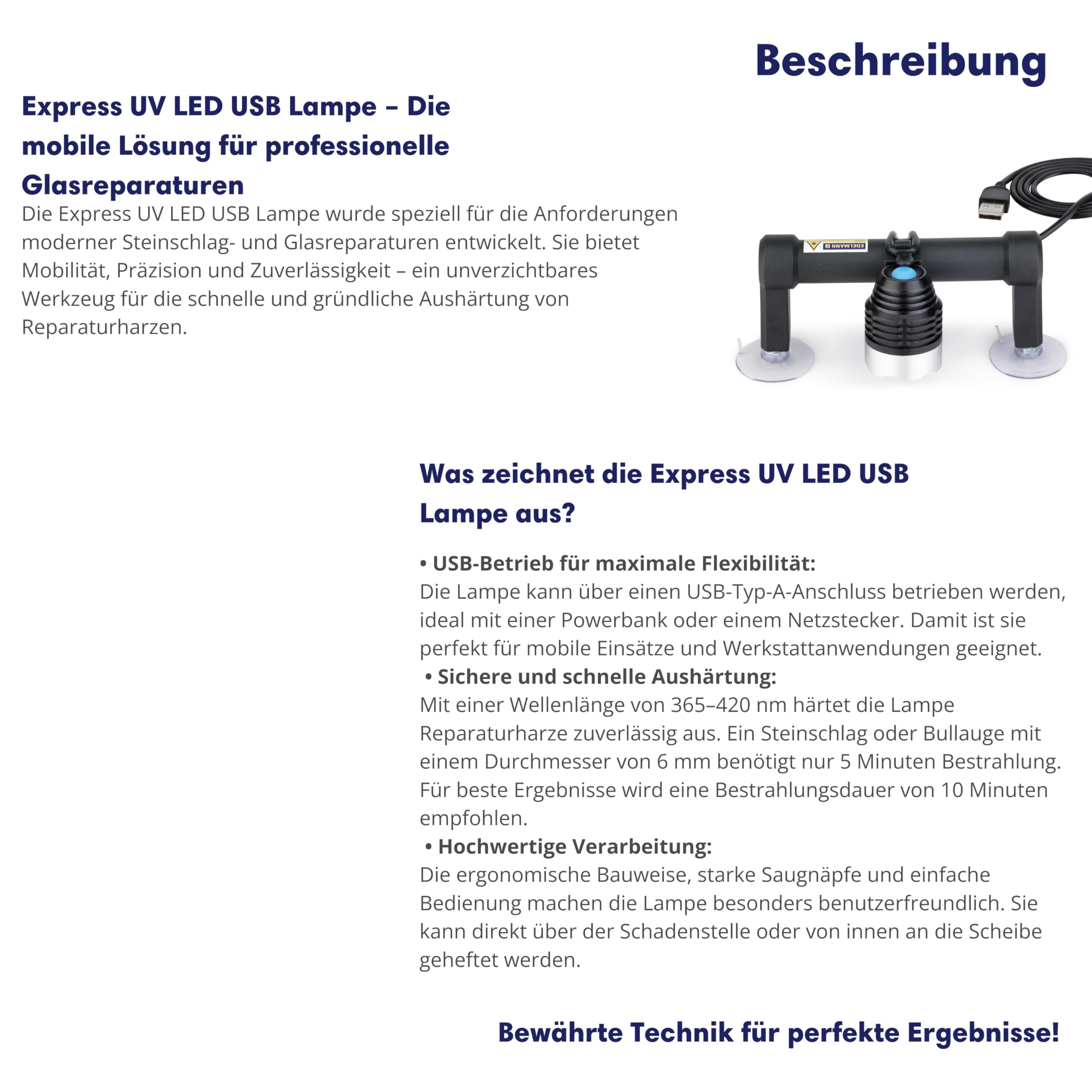 Edelmann Steinschlagreparatur Komplettset Master 2370 Windschutzscheiben - Glas Reparatur