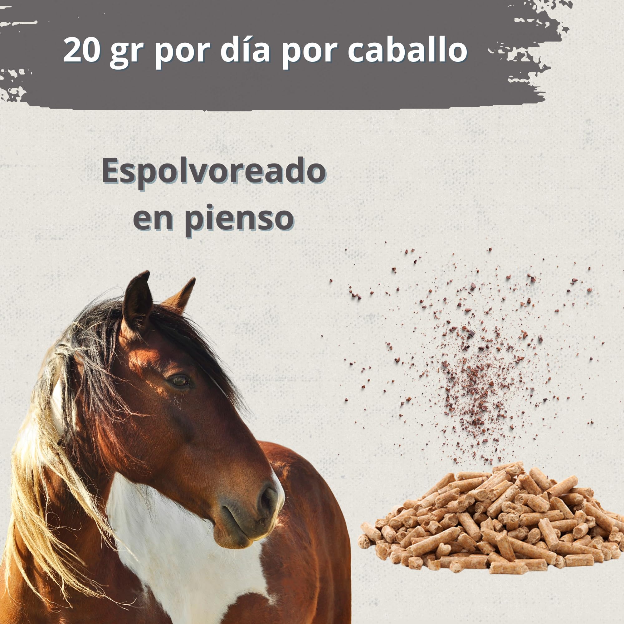 Hoofcare - Biotina y Zinc para Cascos Caballo 750g – Casco Fuerte y Crecimiento Natural – Ideal para Cascos Frágiles, Cambio de Pelaje y Caballos Deportivos – Cuidado Pezuñas, Piel y Pelaje Equino