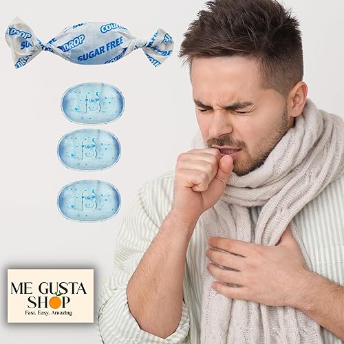 Miniatura 8 de Equate - Gotas para la tos de mentol sin azúcar, 70 unidades (paquete de 01), 70 en total + adhesivo Me Gustas