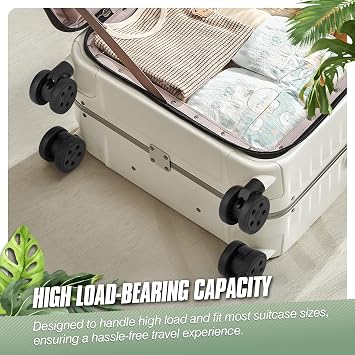2 Pcs Suitcase Wheels Replacement 50mm Luggage Wheels, LN-5