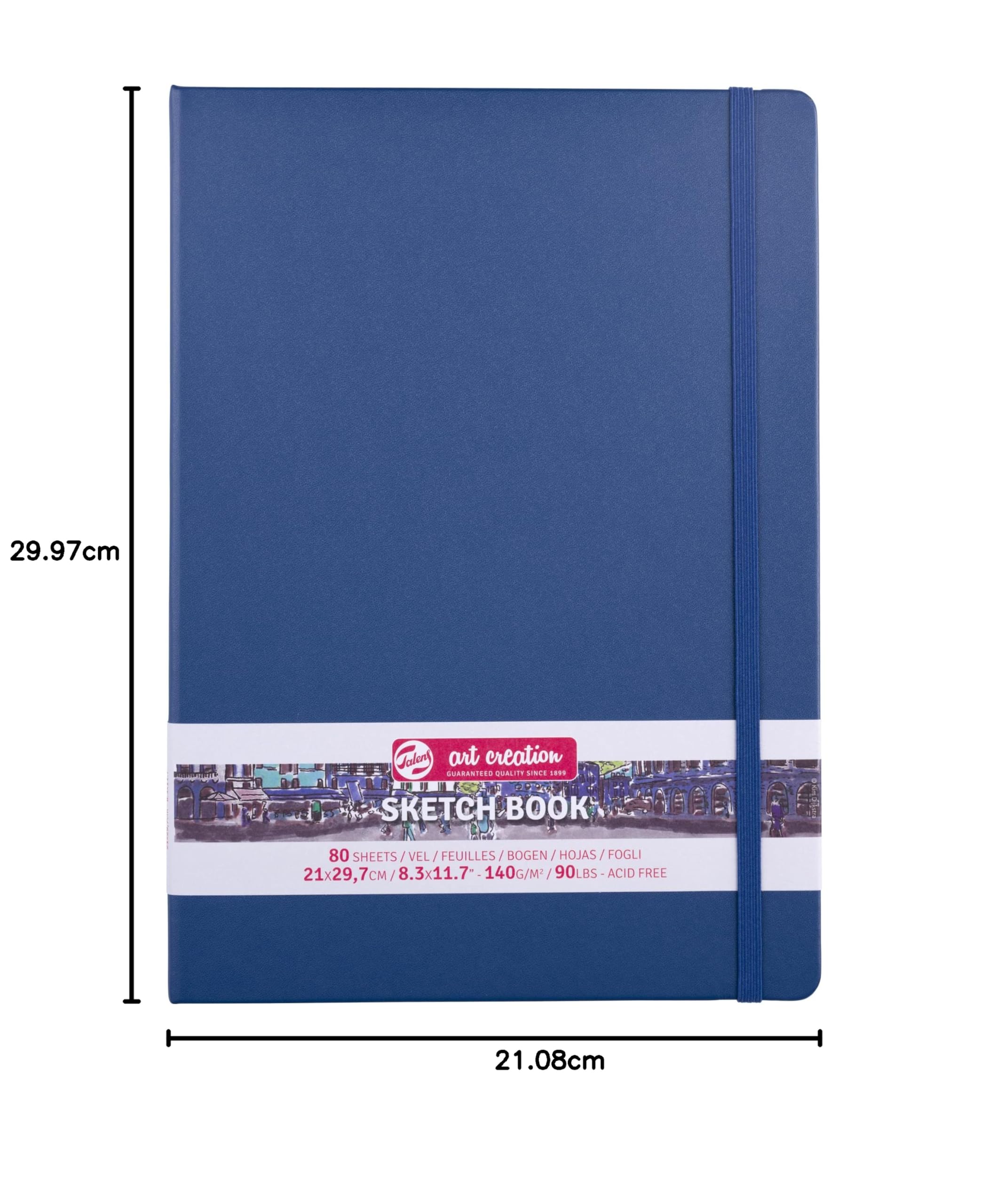 Talens Art Creation Szkicownik 21 x 30 cm - Navy Blue, 140 g, 80 ark.