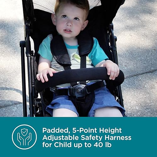 Miniatura 5 de Contours Itsy - Cochecito ligero para bebés y niños pequeños, ultra resistente, compacto, listo para viajar, plegable con una sola mano, asa de