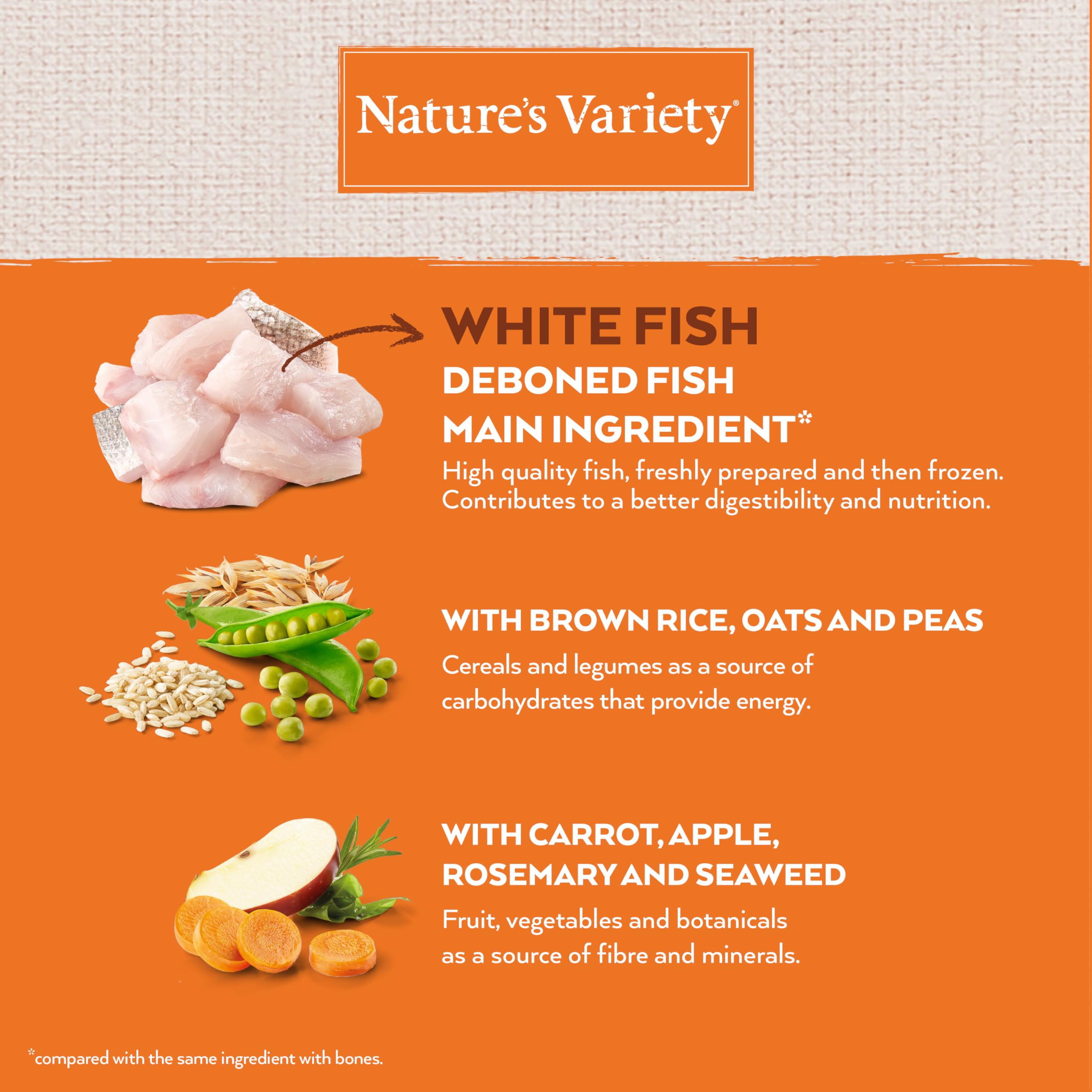Nature's Variety Healthy Grains - Crocchette per gattino/gattino - Pesce bianco, 3 kg