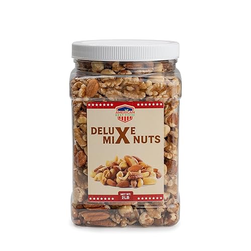 Miniatura 2 de American Best Food Nueces mixtas de lujo crudas en tarro (2 libras)