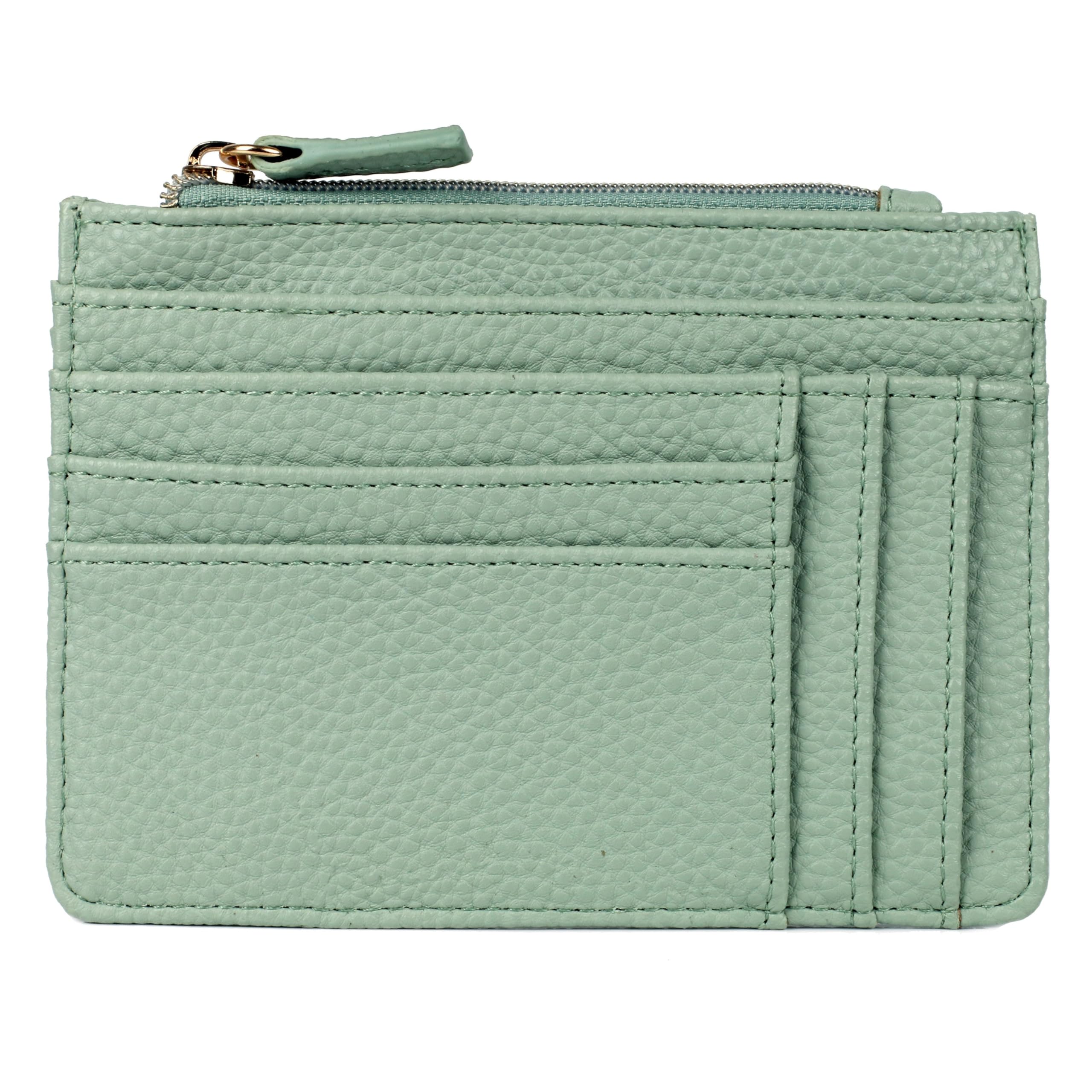 Julia Buxton Solid Pebble Vegan Leather Slot Coin Case