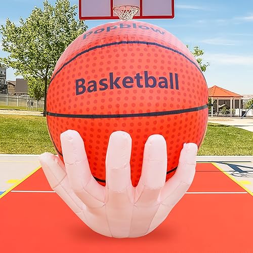 Popblow 6Ft Tall Large Inflatable Basketball Theme Party Decorations, Blow
