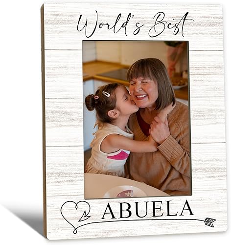 Marco de fotos Abuela de 5 x 7 pulgadas, marco de fotos de regalo de Abuelas de Navidad, Día de la Madre, regalos de cumpleaños para Abuelas de