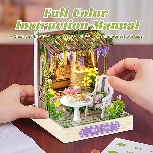 Miniatura 56 de Flever Kit de casa de muñecas en miniatura, habitación creativa con muebles para regalo romántico de San Valentín (tienda de fideos Sakura)