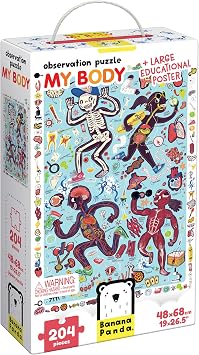 Banana Panda Observation puzzle My Body - 204 pieces