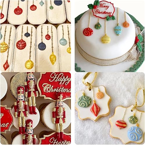 Miniatura 7 de Molde de silicona para soldado cascanueces, adornos de bolas de Navidad, molde de chocolate, decoración de pastel de Navidad, moldes para hornear