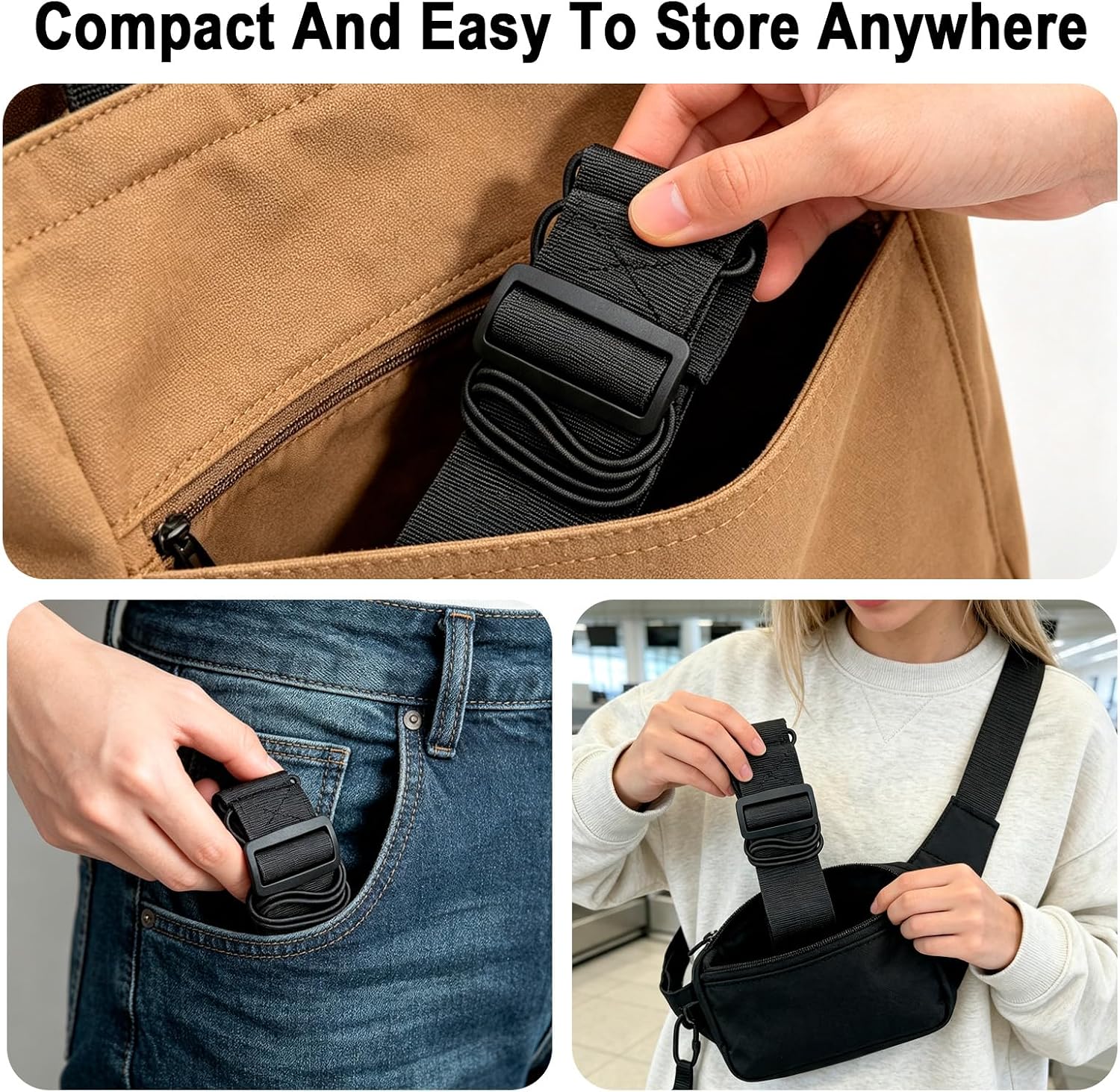 Lockable Luggage Strap,Adjustable Non-Slip Luggage Connector Straps