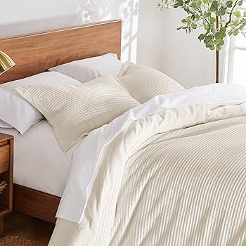 Amazon.com: Levtex Home Cloud Waffle King Duvet Cover Set