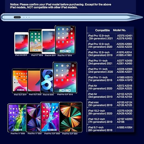 Miniatura 2 de Lápiz óptico para iPad, iPad Pencil de 2 generación para Apple iPad Pro de 1112.9 pulgadas, Apple Pen para iPad de 9 generación, iPad Mini 56 Gen,