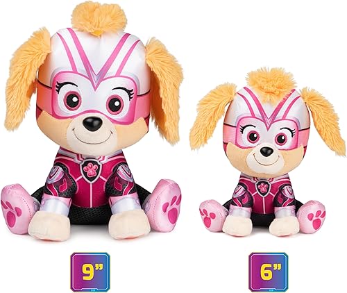 Miniatura 6 de GUND Paw Patrol The Mighty Movie Skye - Peluche con licencia oficial para edades de 1 año en adelante, 6 pulgadas