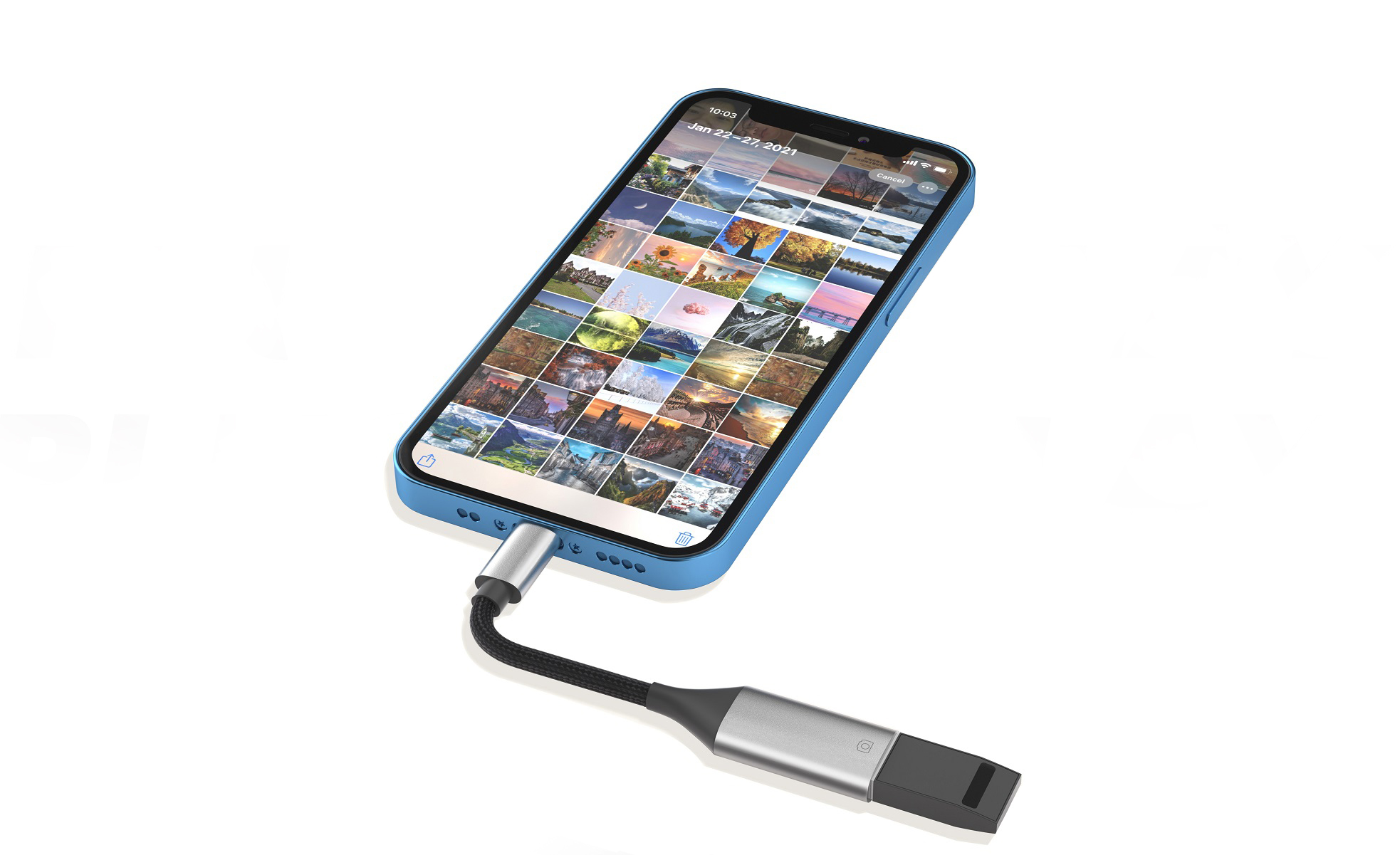 iPhone12 本体とUSBのみ Amazon.com: IVSHOWCO Lightning to USB Adapter [Apple MFi Certified