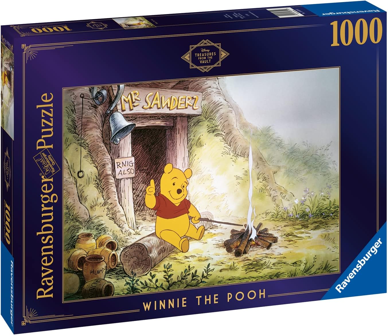 Ravensburger Disney Treasures from The Vault Winnie The Pooh 1000 Piece Jigsaw Puzzle for Adults – Every Piece is Unique, Softclick Technology Means Pieces Fit Together Perfectly -  Exclusive : Toys & Games