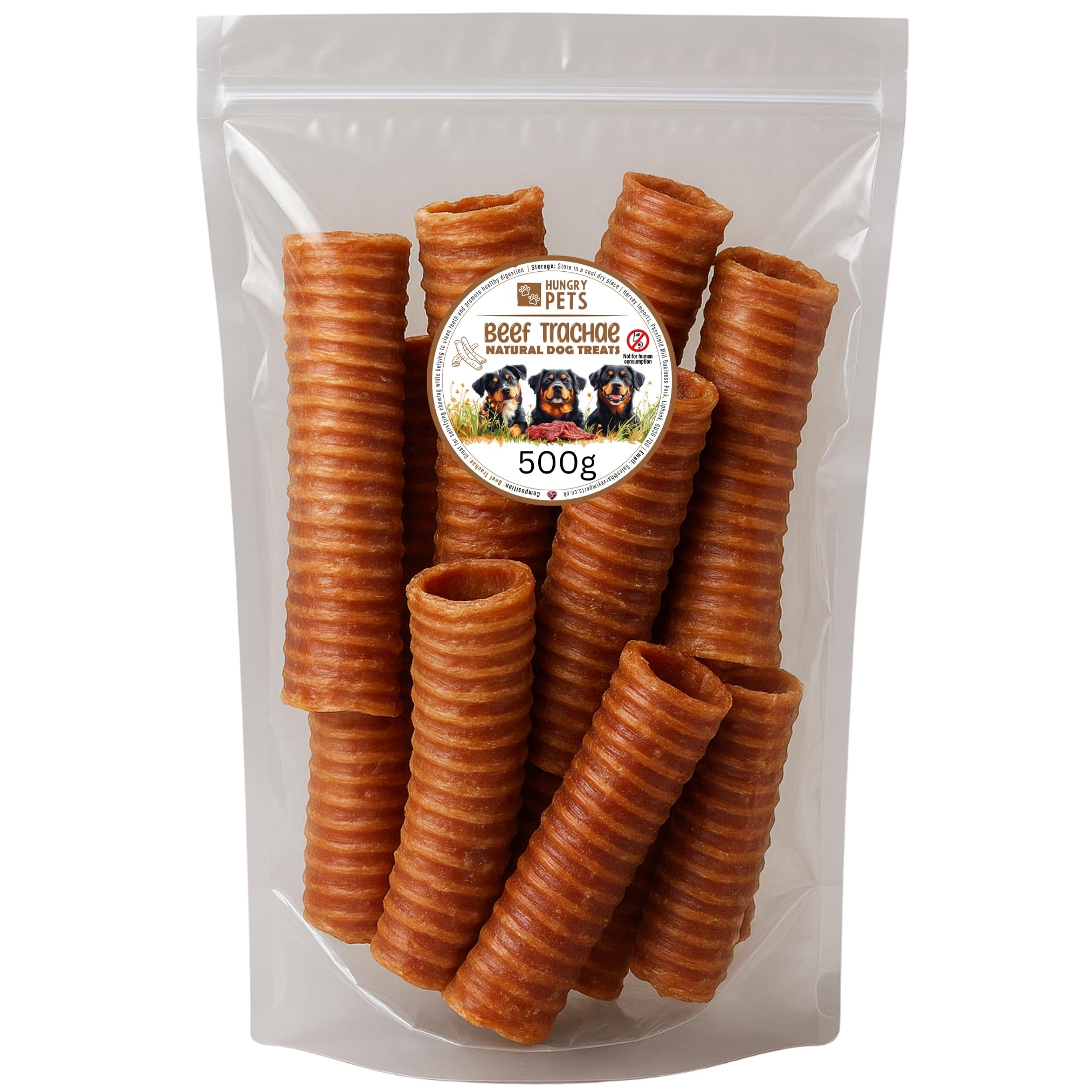 Beef Trachea, Natural Dog treat (500g)