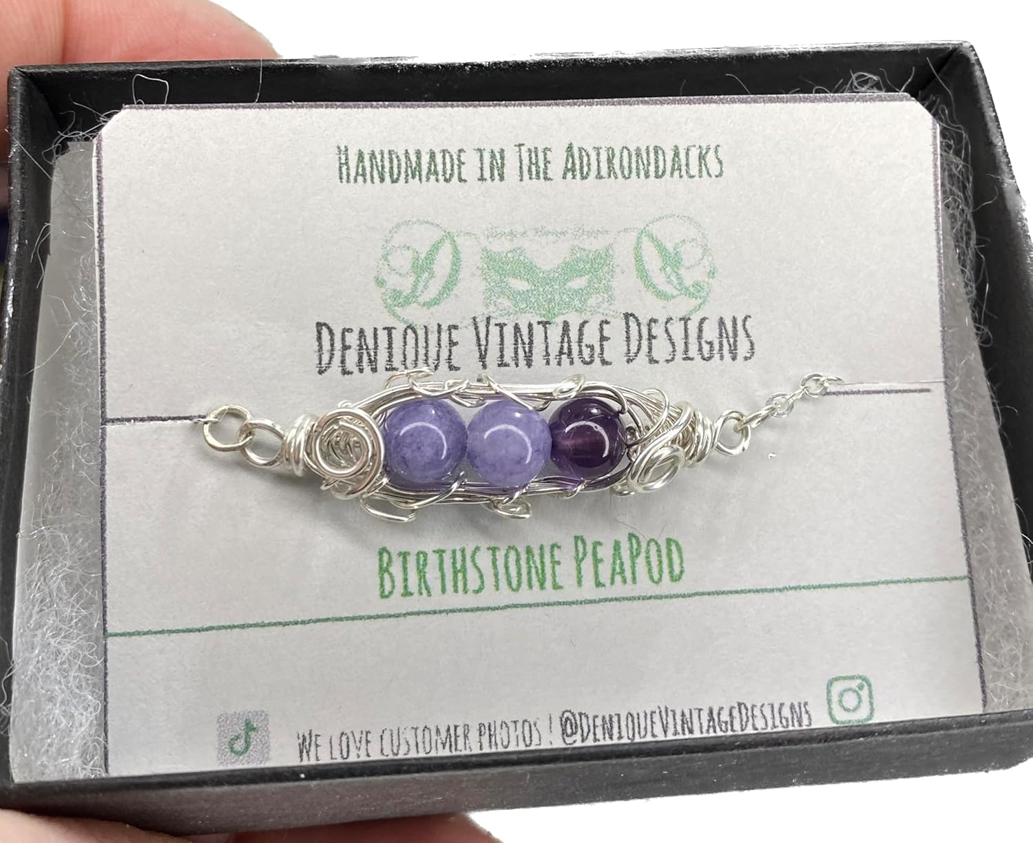 Birthstone Peas in a Pod Bracelet-Customizable Gemstone PeaPod (1,2,3,4,5 or 6) Chain or Cord Wire Wrapped in Steel/Bronze/Titanium/ 14k Rose Gold/Black Niobium