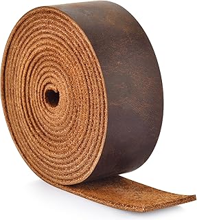Leather Strap 1 Inches Wide Flat Leather Strips, Genuine Full Grain Cowh...