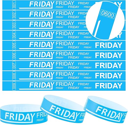 600 Pcs Paper Wristbands Event Wristbands Paper Bracelets