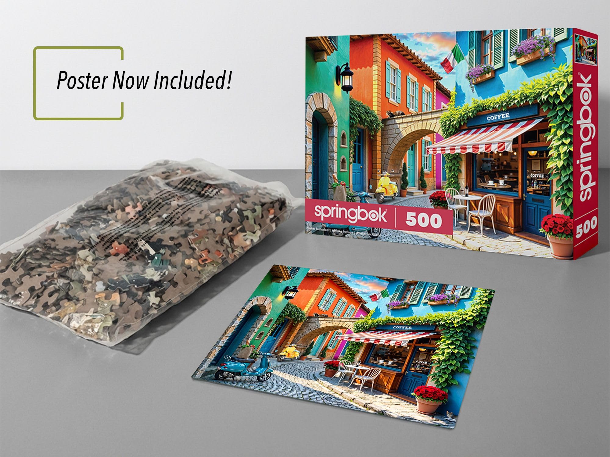 Amazon.com: Springbok Streets of Italy 500 Piece Jigsaw Puzzle for 