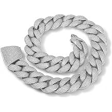 ICEDIAMOND MAKE WAVES 24mm Iced Out Bubble Arc Cuban Chain