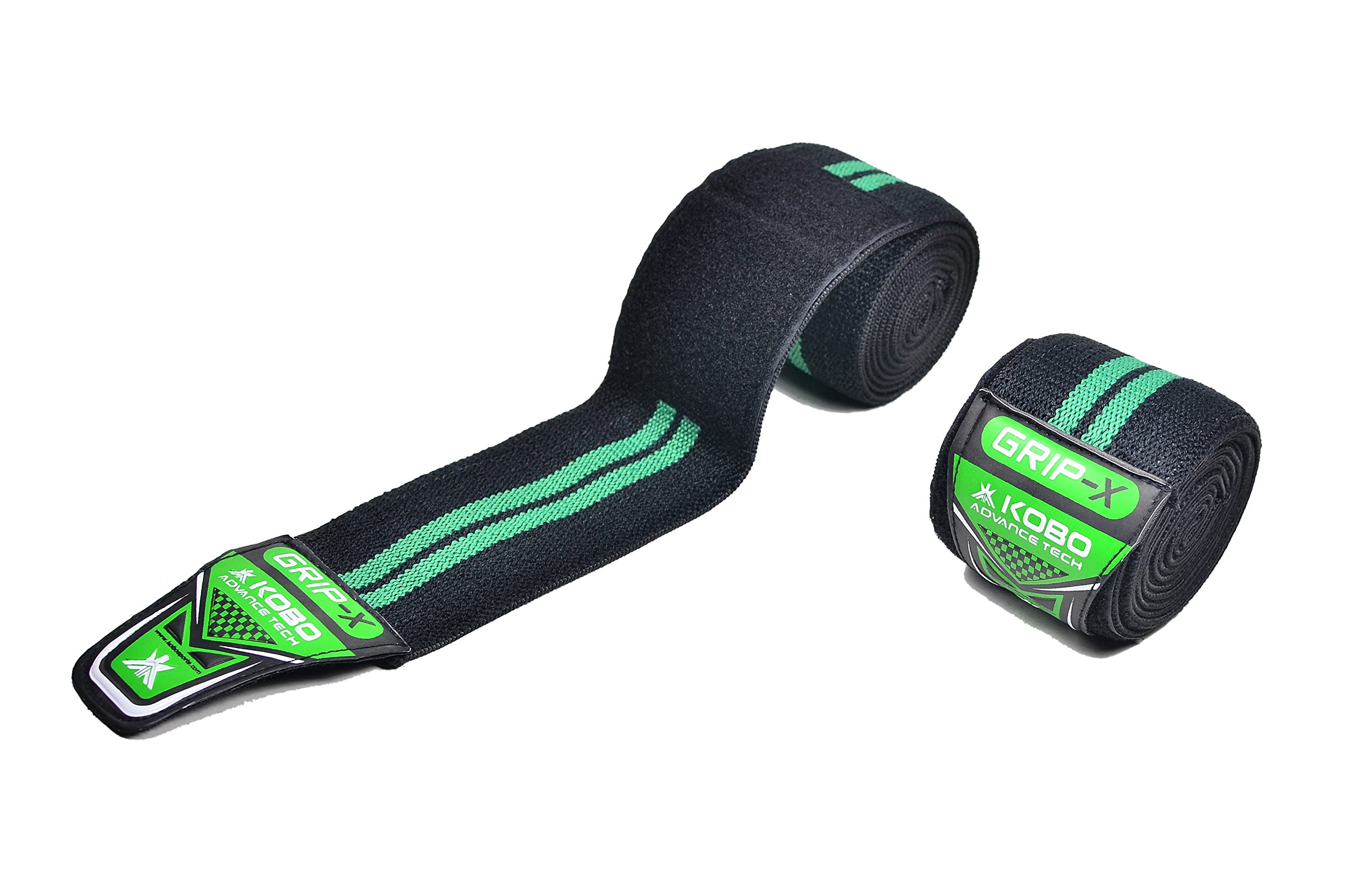 Kobo WTA-10-Green Weight Lifting Knee Compression Bandage Wrap (B0753GXJCT) Amazon Price History, Amazon Price Tracker