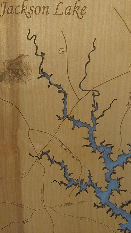 Jackson Lake Ga Map Jackson Lake Georgia: Standout Wood Map Wall Hanging : Handmade Products - Amazon.com Jackson Lake Ga Map Jackson Lake Georgia: Standout Wood Map Wall Hanging : Handmade Products - Amazon.com