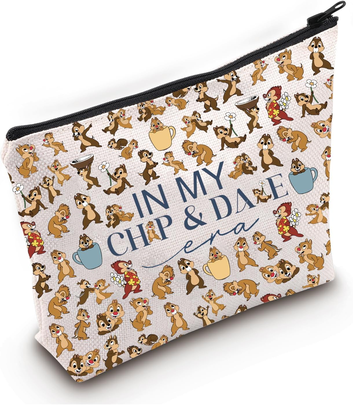 TSOTMO Catoon Characters Merch Zipper Pouch For WDW Chipmunk Gift Chip Dale Gift (CHIP ERA)