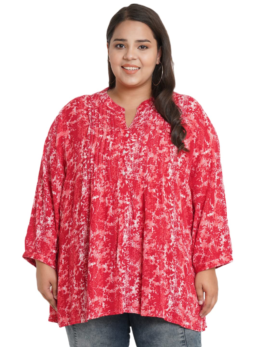 9 ImpressionWomen Leaf Print Fit & Flare Maxi Dress