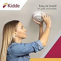 Vista 14 de Kidde Smoke & Carbon Monoxide Detector, Hardwired, Interconnect Combination Smoke & CO Alarm with Battery Backup, Voice Alert, Pack of 2