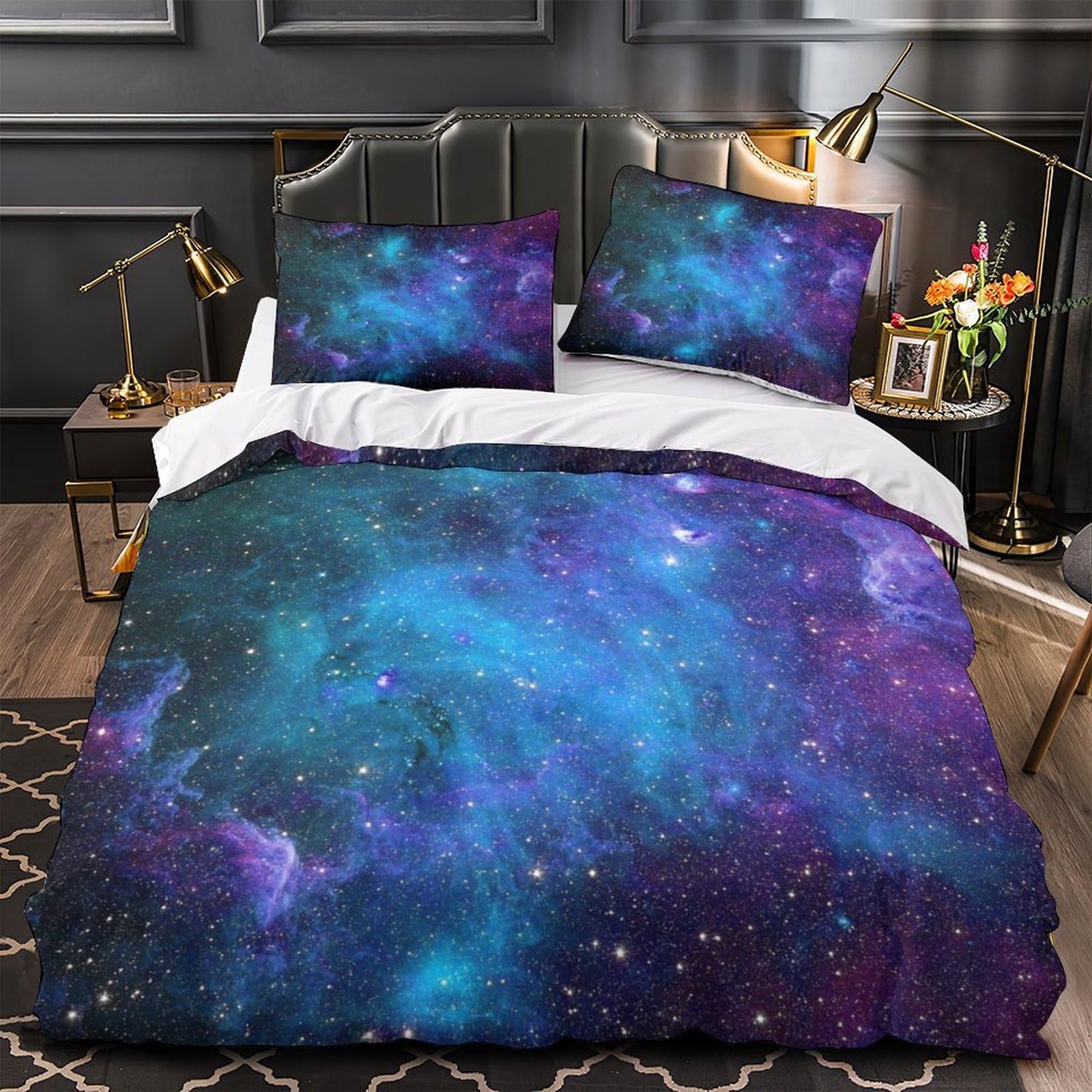 Parure de lit 3D espace pour une chambre cosy et moderne