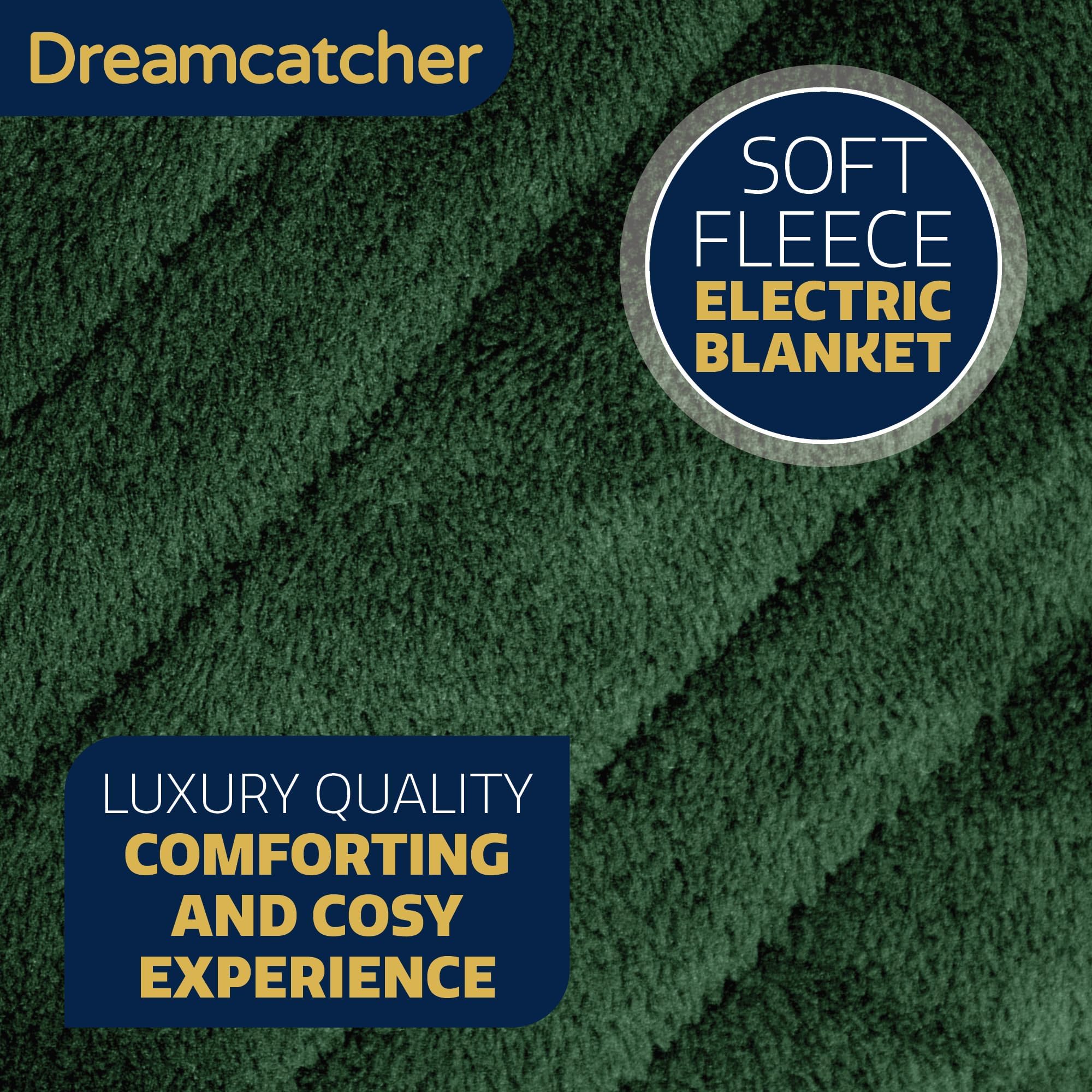 Dreamcatcher Green Heated Throw Electric Blanket - Image 3