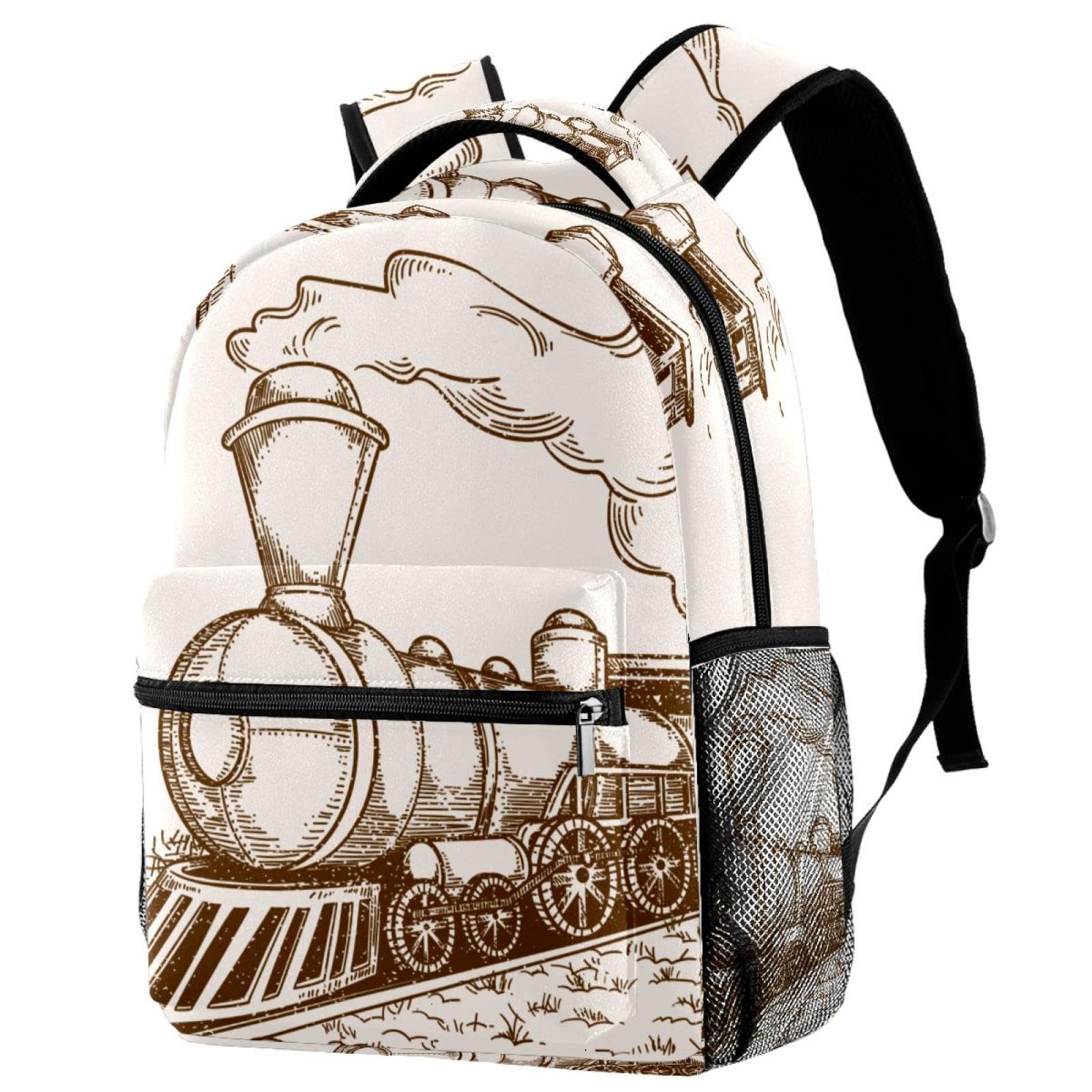 Sac à dos école ergonomique 11.5x8x16 in train multicolore - 7