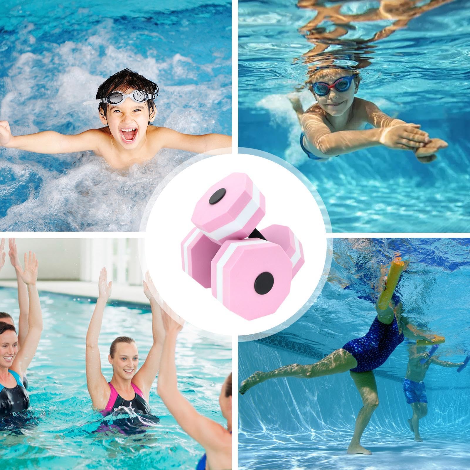 Produktbild von Generisch Wassergewichte Für Pool-Übungen 2 Stück Wasser-Aerobic-Ausrüstung Eva-Schaum Wasserhanteln Pool-Widerstand Wassergewichte Fitness-Ausrüstung Wasser-Aerobic-Gewichte Für Pool-Übungen Blau