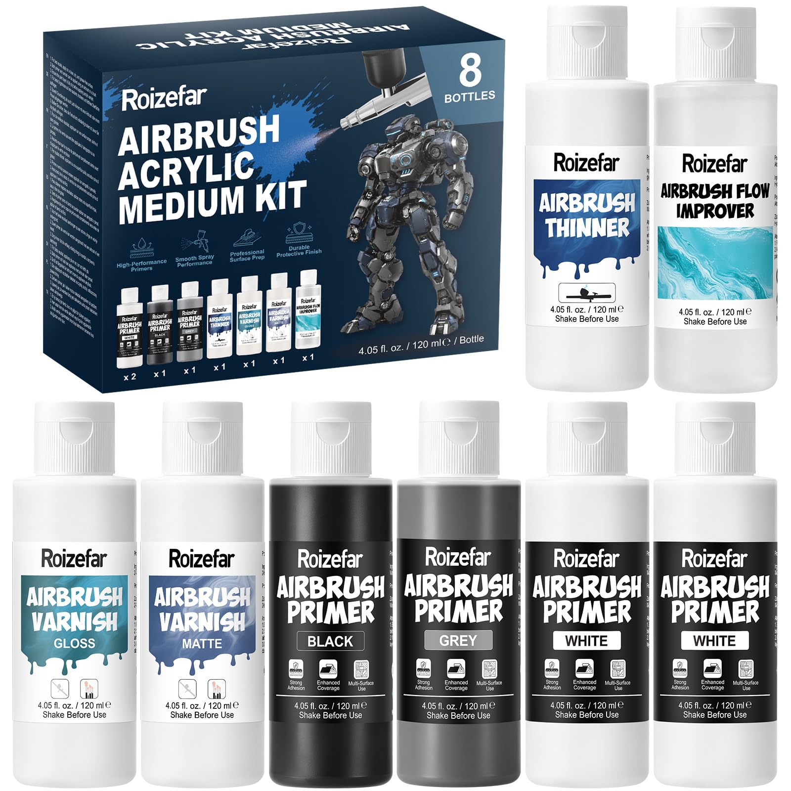 Roizefar Airbrush Medium Set