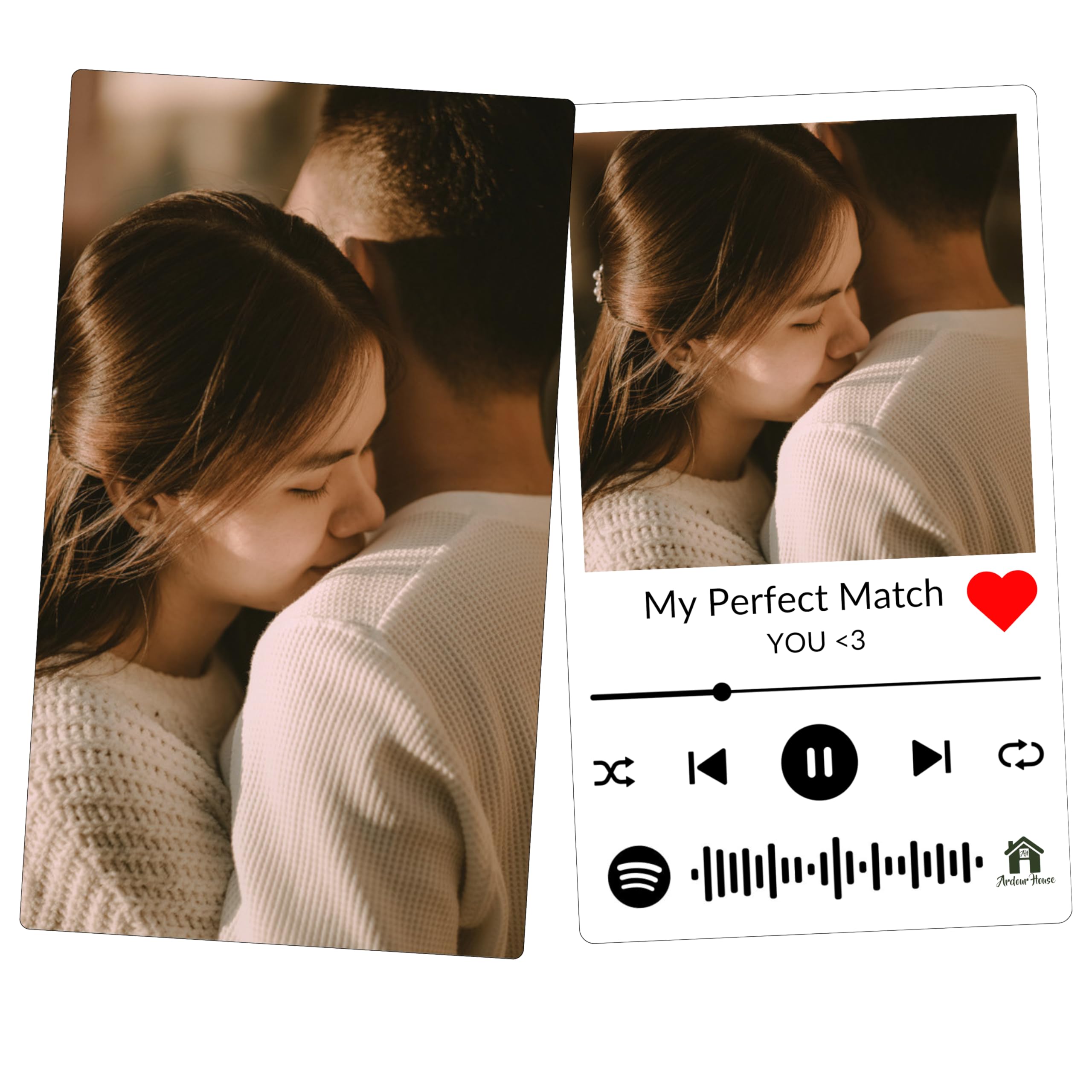 Ardour House Customized Wallet Photo Cards Personalised Gifts For Men, Women Loved Once With Photo On Front Side & Message In Backside-picture-44