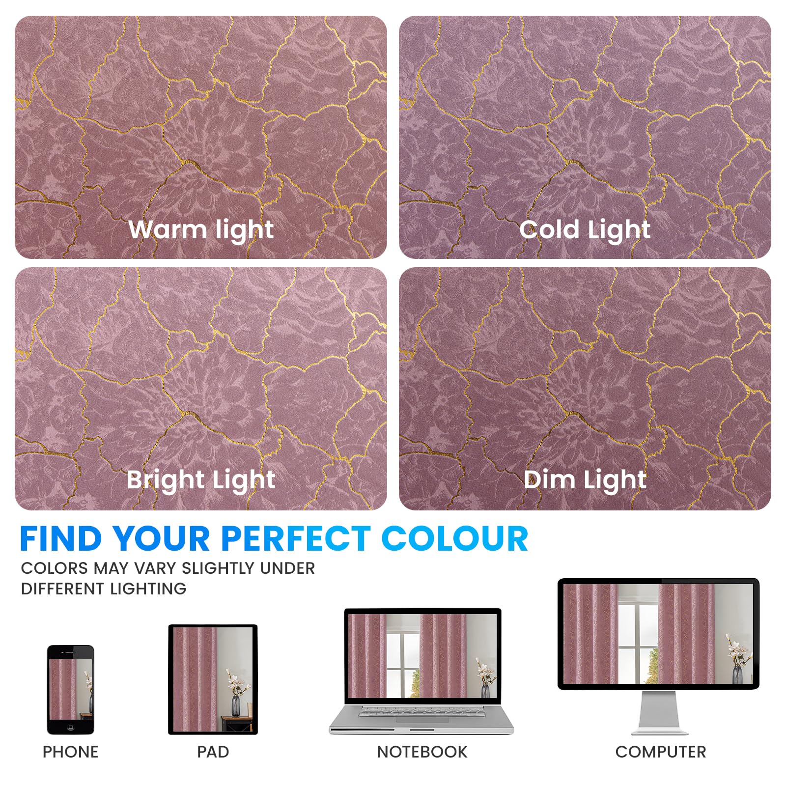 Ystyle Samtvorhang 2er Set 140x300cm, Blickdichte Vorhänge Samt für Schlafzimmer Wohnzimmer mit Ösen, Wunderschön Weich Vorhang Velvet Curtains, Verdunkelnd Samt Gardinen Blickdicht, Rosa