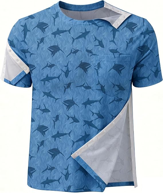 Post Shoulder Surgery Printed Shirts for Men