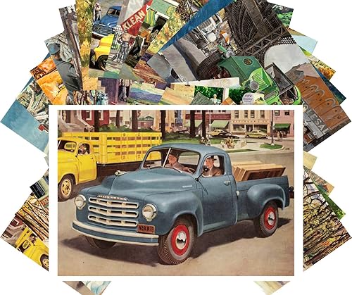 Postales vintage 24 piezas Studebaker Truck Commercial Car Classic Vintage Anuncio Poster