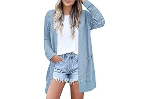 Breezy Summer Essential: Lightweight Open-Front Cardigan for Style and Comfort