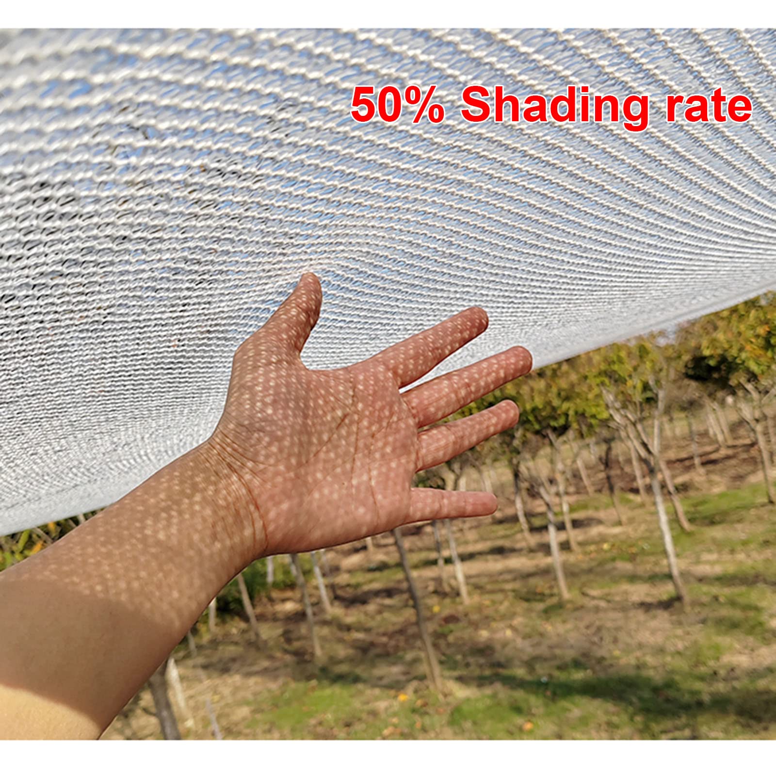Gewächshaus-Schattennetz 8x8 Fuß – UV-beständig, Mit Ösen & Versiegeltem Rand, Sonnenschutznetz Für Pflanzen, Garten & Haustiere